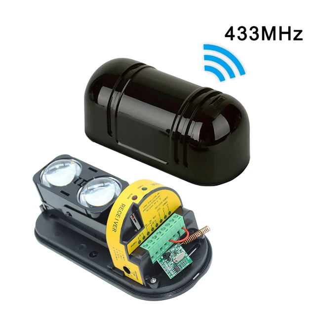 Rainproof InfraredWireless  433MHz 2 Beam Sensor Detector 150m Detect Distance For GSM WiFi Home Alarm System 1