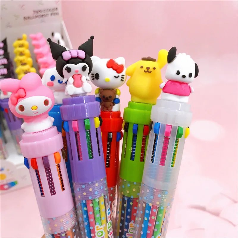 Hello Kitty Figure 10-Color Mini Ballpoint Pen Type A