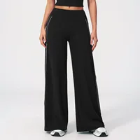JUREN Pantalon de yoga pour femme à jambe droite, taille mi-haute, leggings de sport, sensation seconde peau, pour Pilates, course et entraînement 4