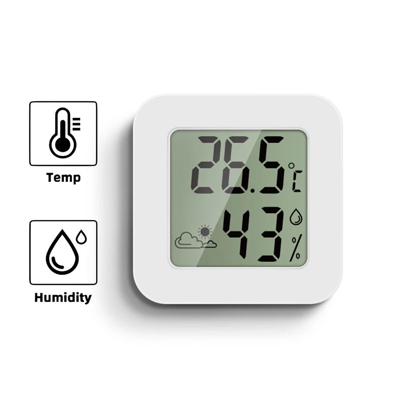 LCD Digital Thermometer Mini Indoor Temperatur Zimmer Hygrometer Gauge ...