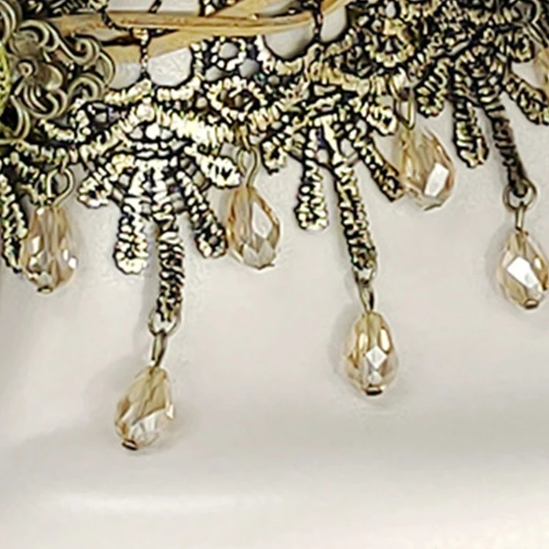 Rhinestones Tassels Collarbones Necklace Collar Chain for Girlfriends Lady Gift Dropshipping
