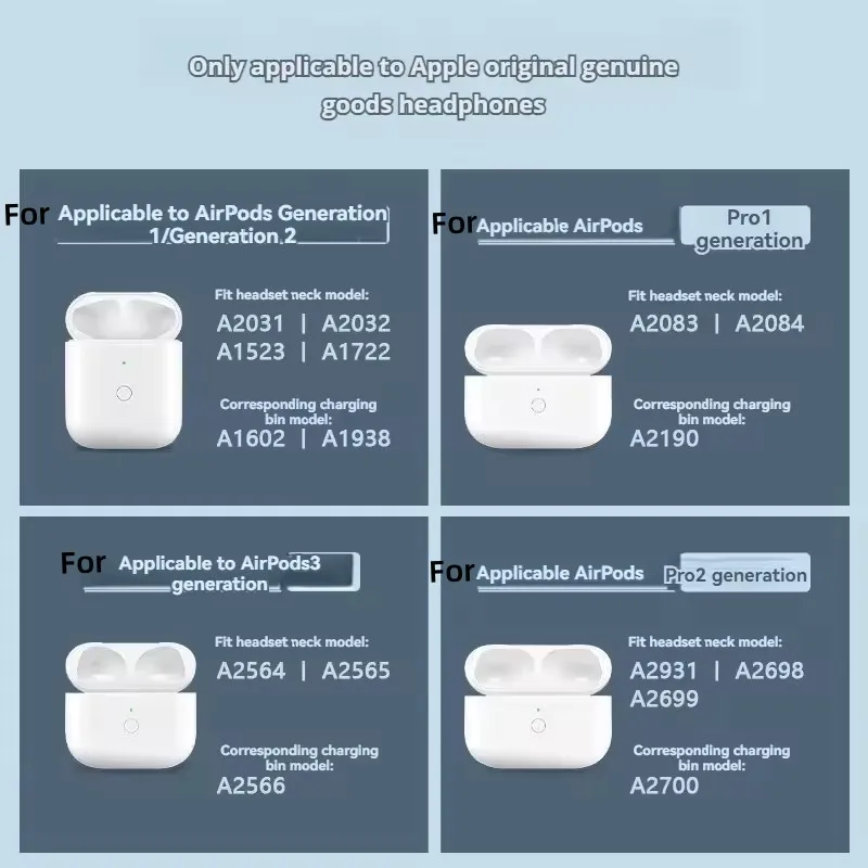 Charging Case Wireless Airpod Replacement Charging Case Compatible AirPods 1&2 Airpod3 Charger Pairing Sync Button