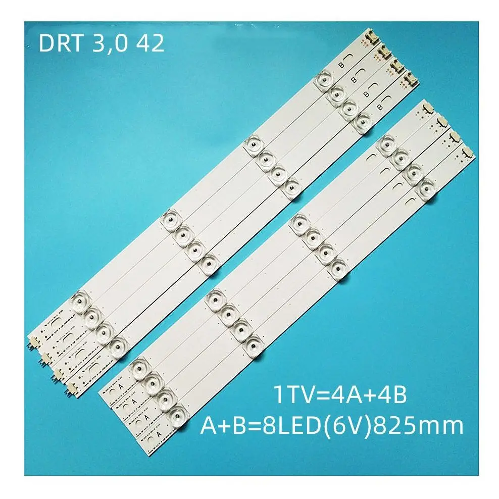 

New Kit 8pcs LED strip Replacement for LG LC420DUE 42LB5500 42LB5800 42LB560 INNOTEK DRT 3.0 42 inch A B 6916L-1710B 6916L-1709B