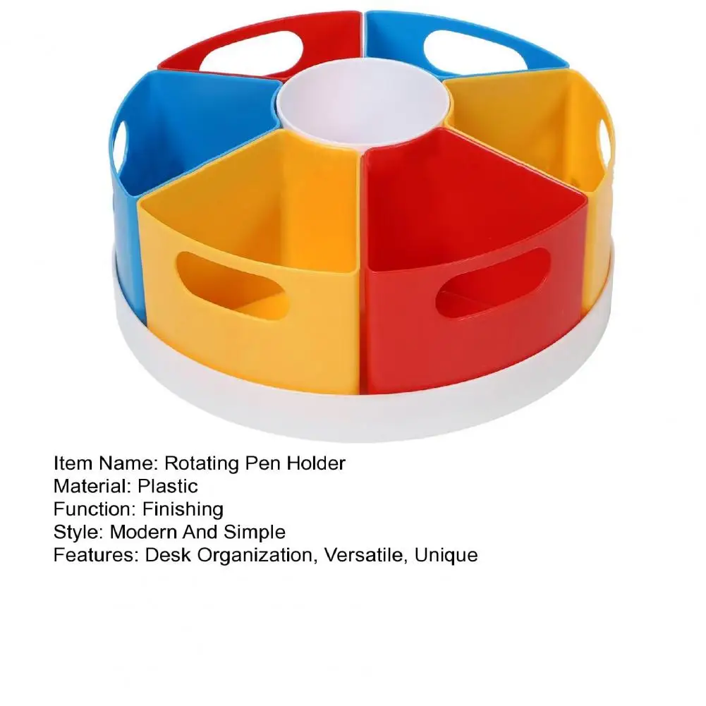 Rotating Pen Holder Effortless Desk Organization Makeup Brush Organizer for Home Office And Students