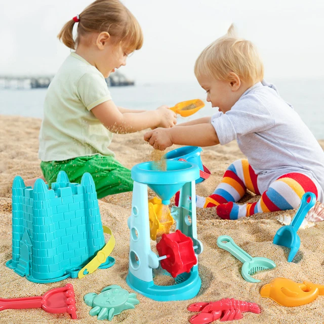 Summer Beach Sand Play Toys for Kids SandBox Set Kit Water Toys Sand Bucket Pit Tool Outdoor Toys for Children Boy Girl Gifts 2