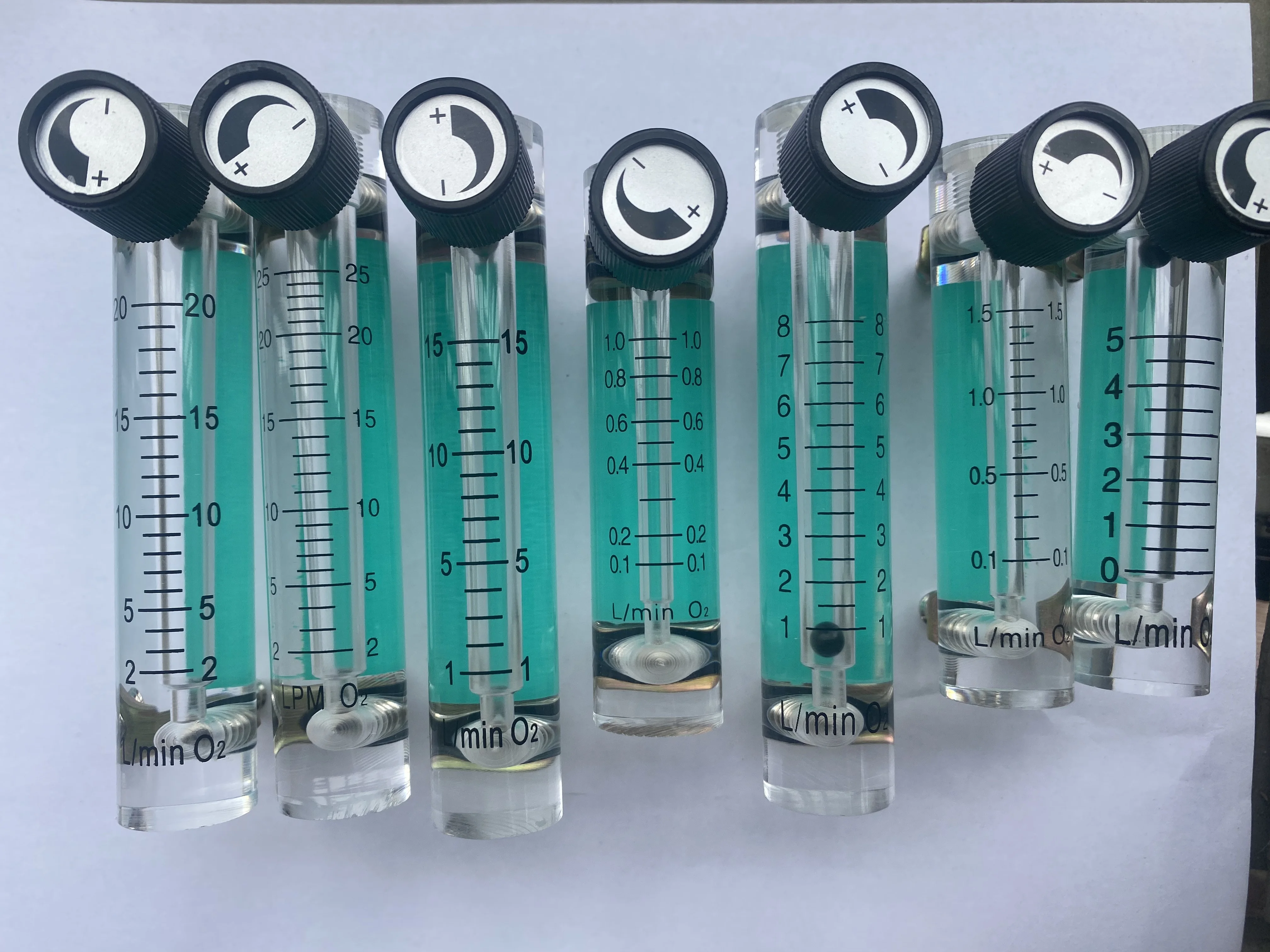 Air Oxygen Gas Flow Meter Flowmeter Caudalimetro Counter Flow Indicator O2 Oxigen Gas Meter Device Switch 0.1-1.5L/min flow meter turbine flow meter digital turbine flow meter