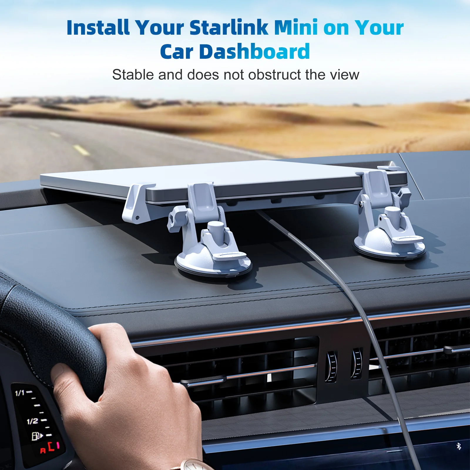 Suction Cups and Brackets 4 Suction Cups 2 Brackets for Starlink Mini Mount on RVs, Boats
