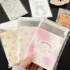 50pcs/Set Ins Style Cute Pet Self-Adhesive Bag Girl Mini Photocard Cover Candy Packaging Bag Small Gift Ornament Packing Bag 2