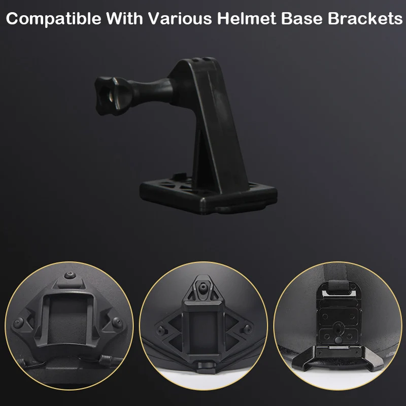 BOOIU Helm Basis Adapter Halter ABS Für FAST/MICH/NVG Helm GOpro Action Kamera Halterung Feste Installieren Airsoft helm Zubehör – Detail 3