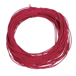 Colorful Braided Elastic Cord for Jewelry Crafting and DIY Accessories - 25 Yards (Hot Pink)