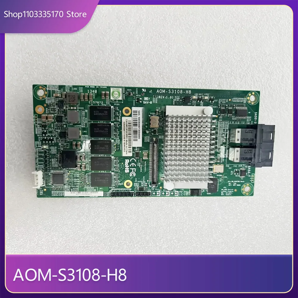 For Supermicro AOM S3108 H8 2G Array Card
