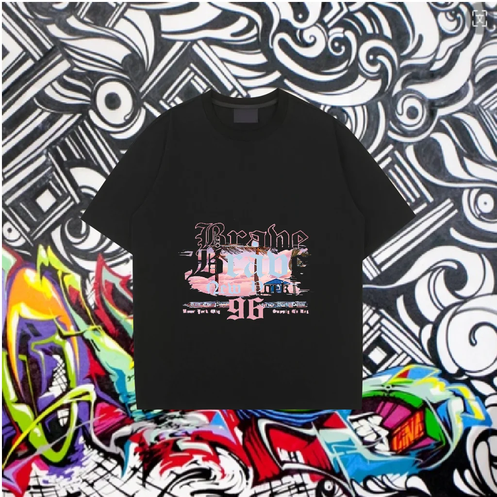 

Plus Size T-Shirt Oversized Loose Vintage Hip Hop Rap Style Tshirt Short Sleeve T Shirt Streetwear
