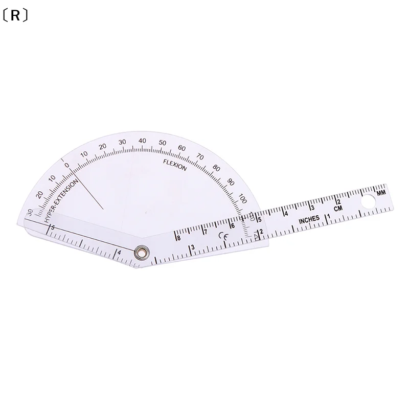〔R〕새로운 저렴한 도매 PVC 의료용 손가락 각도계 플라스틱 각도기 180도 각도자 손가락 각도자 13.5*5cm〔Winter2〕