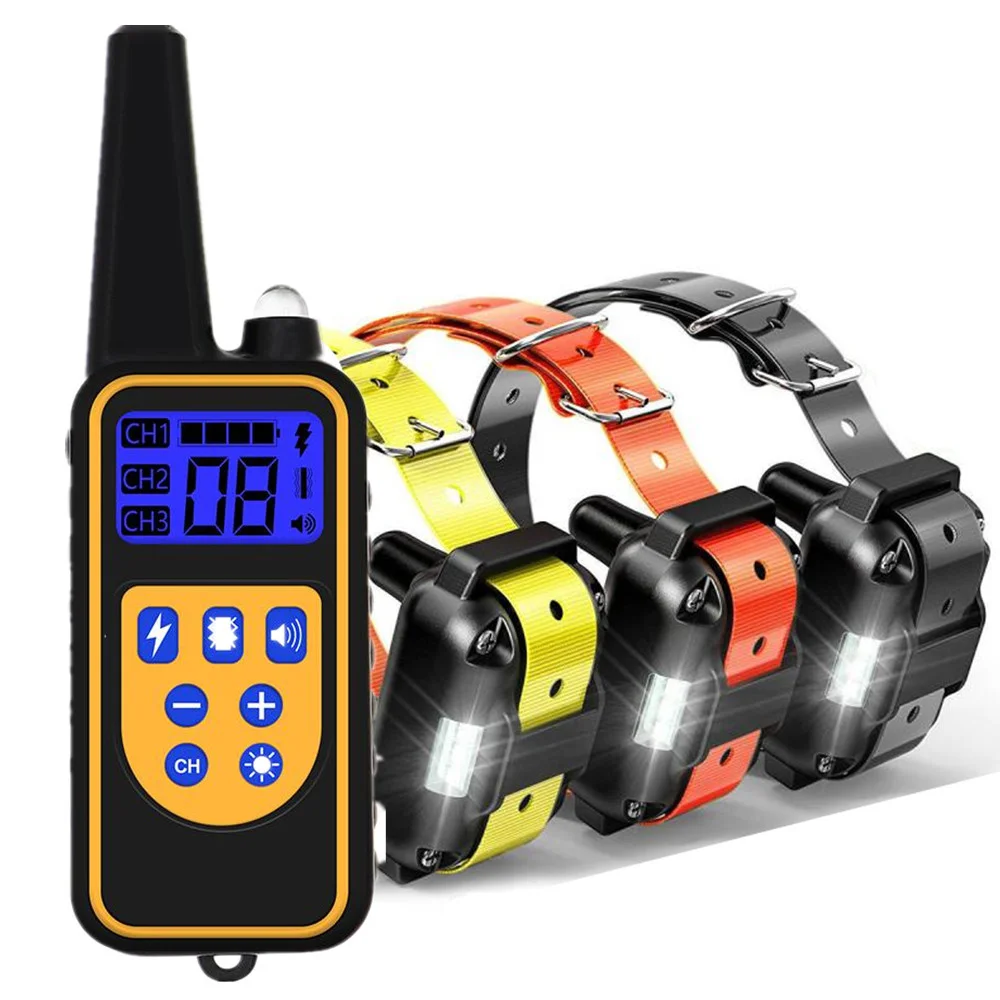 

Training Collar Dog 800m Anti Bark Dog Collar Waterproof With Pet GPS Rechargeable Pet Remote Control Electric Collar For Dogs