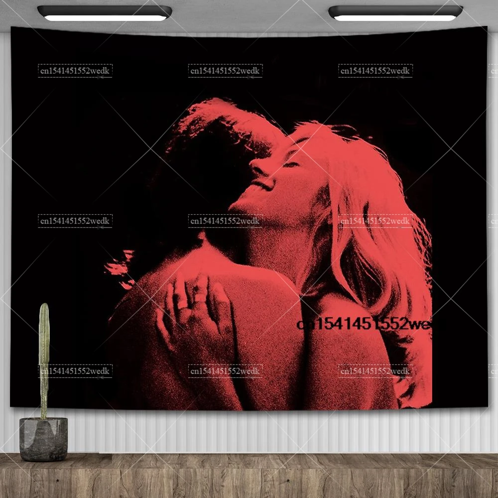 TV Girl Albums Who Really Cares Wall Poster Tapestry Psychedelic Couple Lover Art Tapestry Aesthetic Bedroom Decoration Painting tapestry decorations