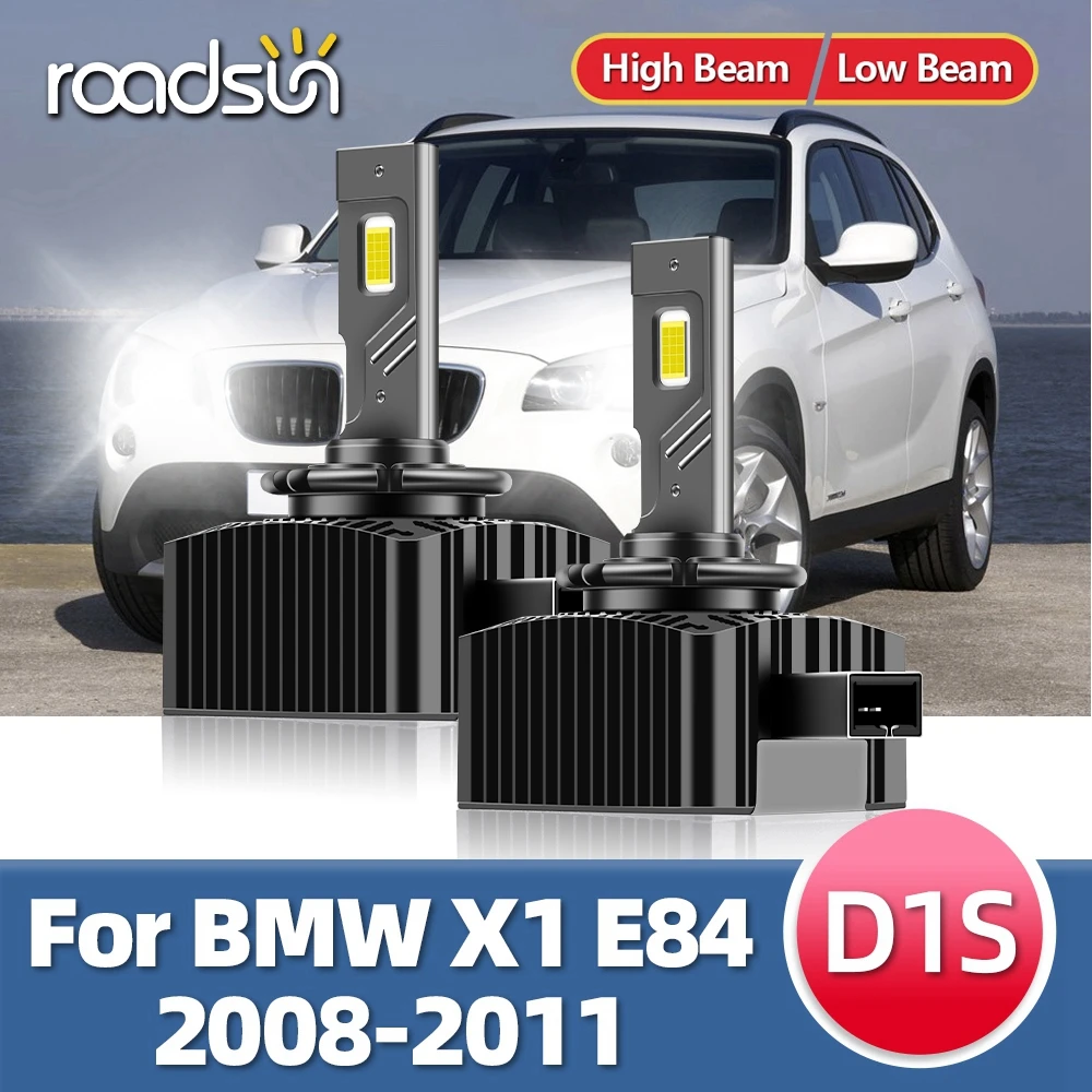 

Roadsun D1S светодиодный фары HID лампа 110 Вт 30000LM автомобильный светильник турбо лампа 6500 к для BMW автомобильный для X1 E84 2008 2009 2010 2011