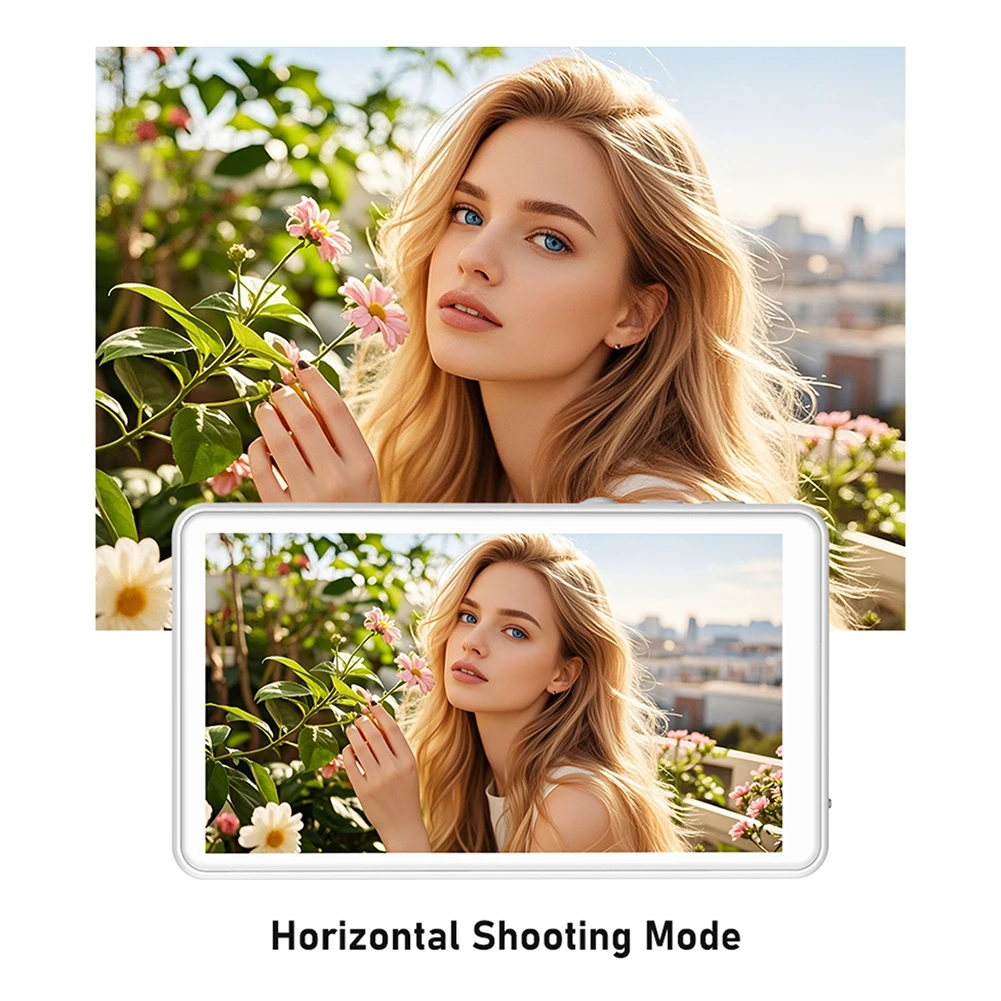 Magnetic Phone Vlog Selfie Monitor Wireless Selfie Screen Monitors Cellphone Live Stream Screen Projector For Android & iPhone