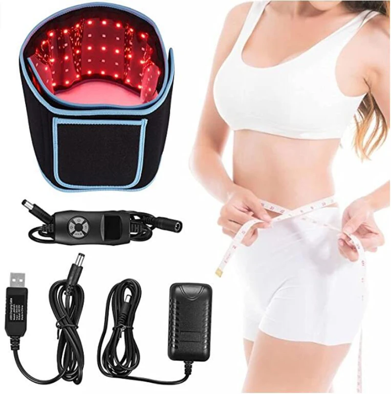 

Red Infrared LED Light Therapy Belt 850nm 660nm Back Pain Relief Wrap Burn Fat Wrap Slimming Machine Waist Heat Pad Full Body