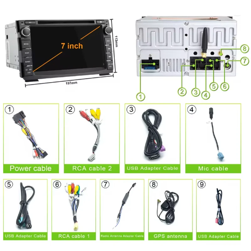 Android Car Radio For Kia Ceed 2010-2012 Multimedia Player Supports CarPlay, And