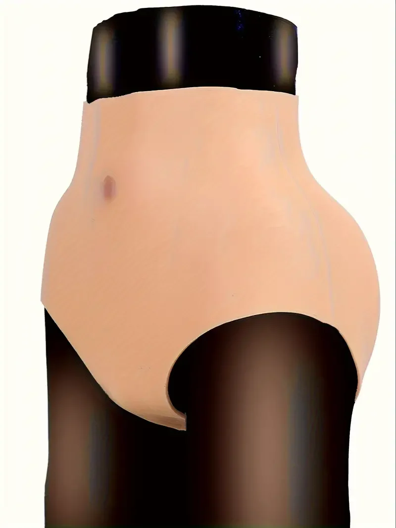 MALETOFE Silicone Underwear Butt Hip Enhancer Silicone Full Hip Pants Thick Hips Female Enhancement Pants Cosplay Fake Vagina