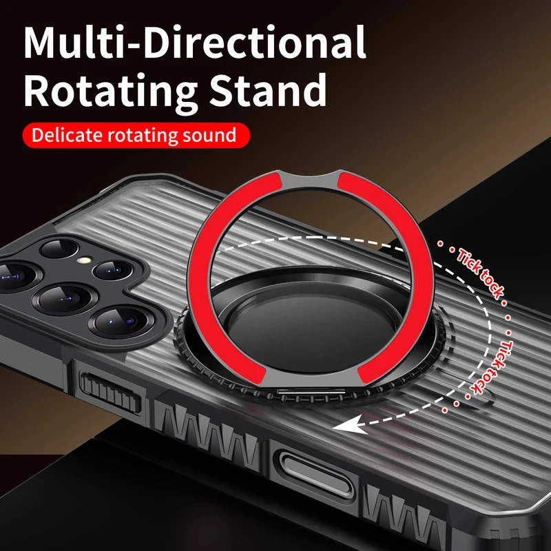 Magnetic 360 Ring Stand Shockproof Phone Case