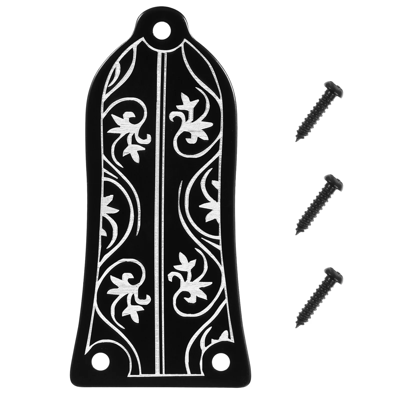 

GR34 Truss Rod Shape Case For Electric Acoustic Acoustic Acoustic Guitar Truss Rod Cover With Screws (Black)