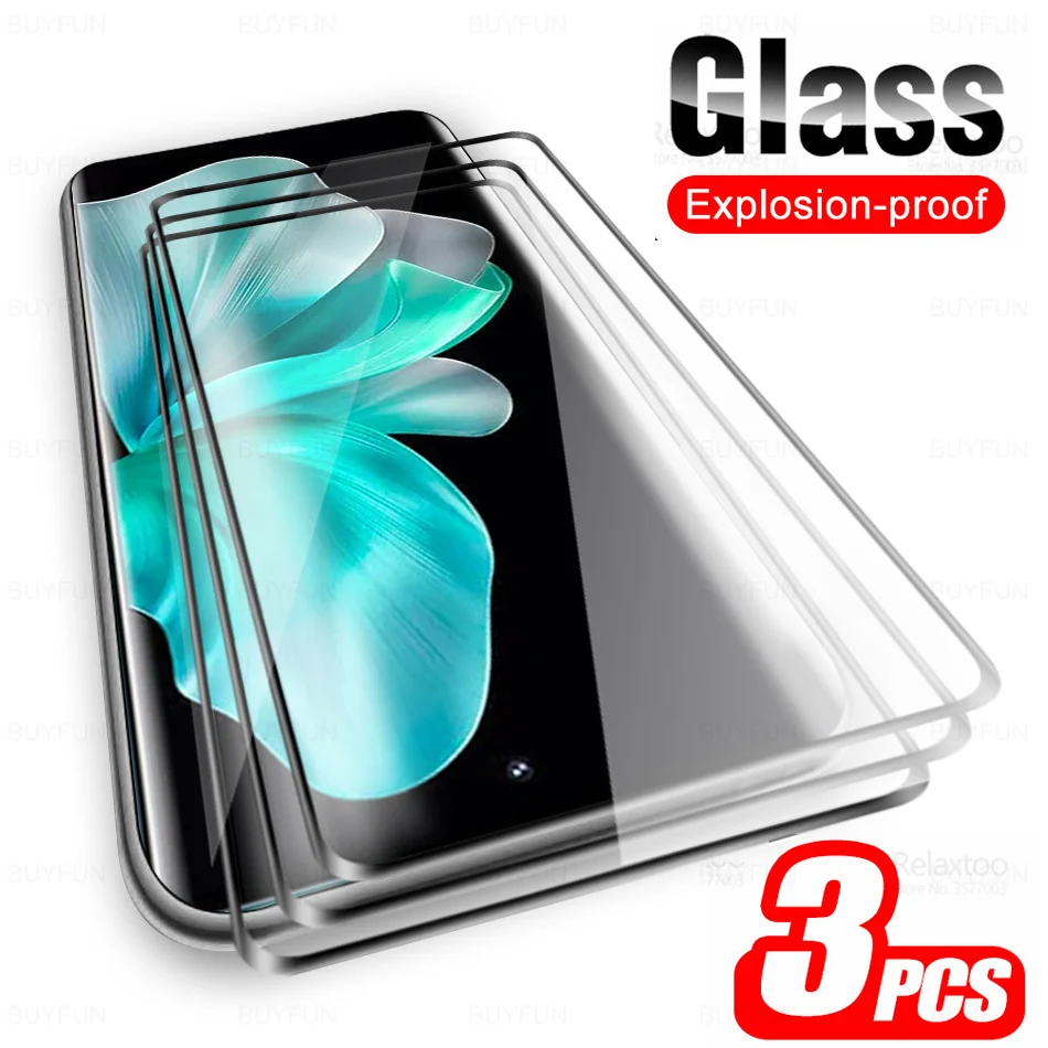 

3 шт. изогнутое Защитное стекло для Vivo V30 Pro 5G закаленное стекло VivoV30 V30Pro V 30 30 V VivoV30Pro 2024 6,78 ''Защитные пленки для экрана