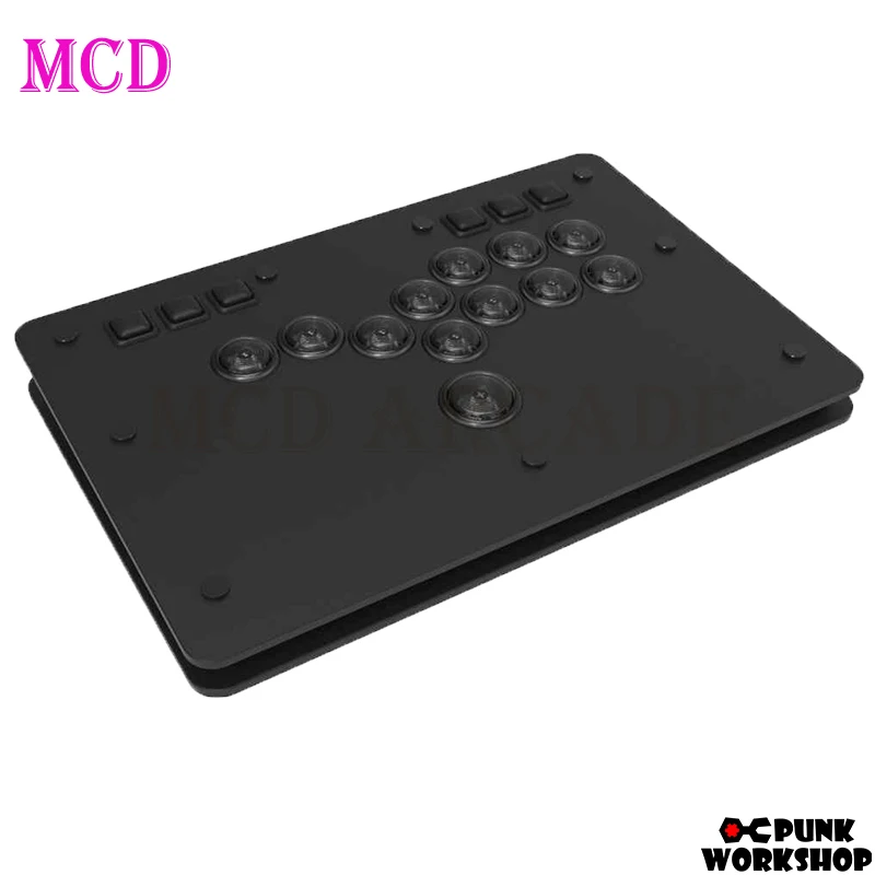 Punk Workshop Mini HitBox SOCD Fighting Stick Controller Mechanical Button For PC/Android/Switch/PS4 Arcade 2023 Latest