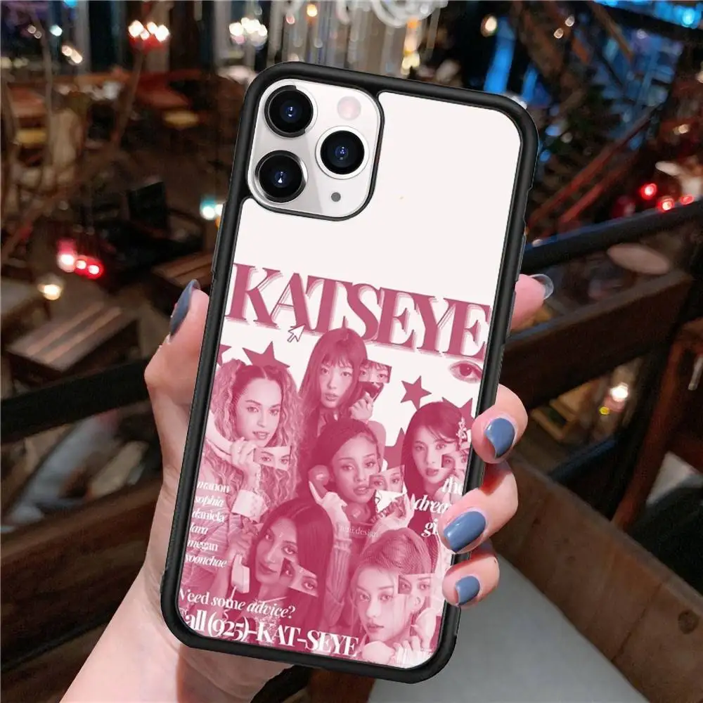 Katseye Global Pop Group Phone Case with Durable PC+TPU Back Cover