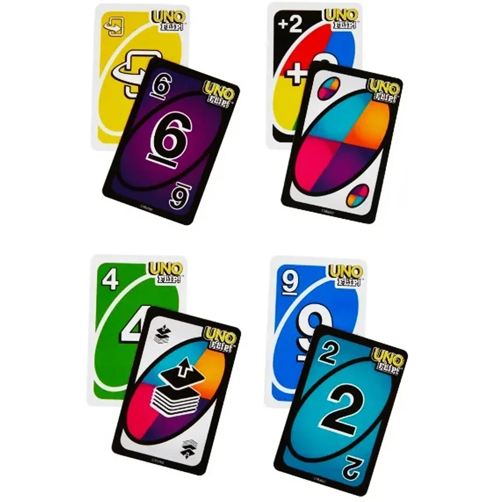 Description Picture 5 of item****New UNO FLIP! Games Family Funny Entertainment Board Game Fun Playing Cards Kids Toys Gift Box uno Card Game Kids Toys