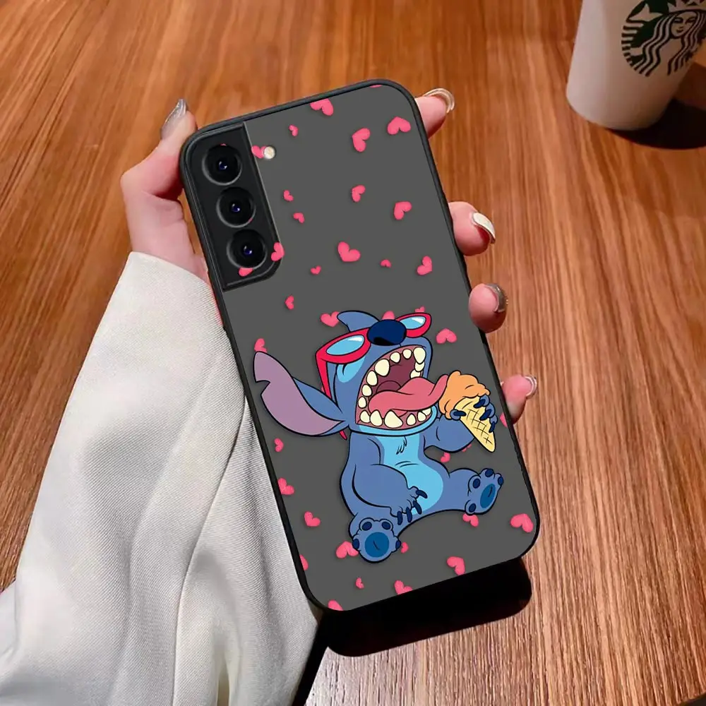 thumbnail image 1 of Matte Case for Samsung Galaxy S23 S22 S21 S20 S10 4G S9 S8 Plus ULTRA 5G LITE Case Funda Coque Shell Lilo & Stitch Cartoon Anime, 1 of 5