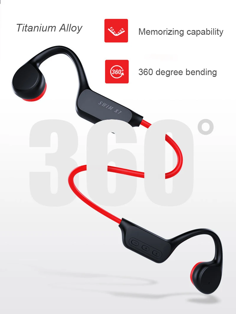 003 MP3 Player Bone Conduction Wireless Headset Bluetooth Headphone Stereo Sport Earphone 32G Music Player