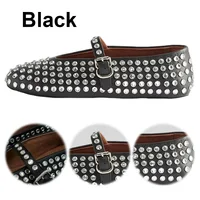 Women Shiny Rhinestone Shoes with Buckle Strap Rhinestone Ballet Flats Crystal Ballerina Shoes Comfortable Female Casual Shoes 2