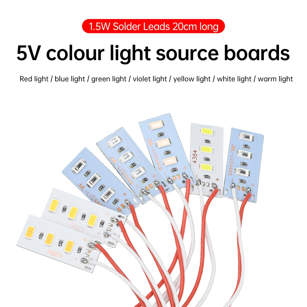 รูปสินค้า LED 5730 5 ดวง สว่างสดใส หลากสี สไตล์มินิมอล