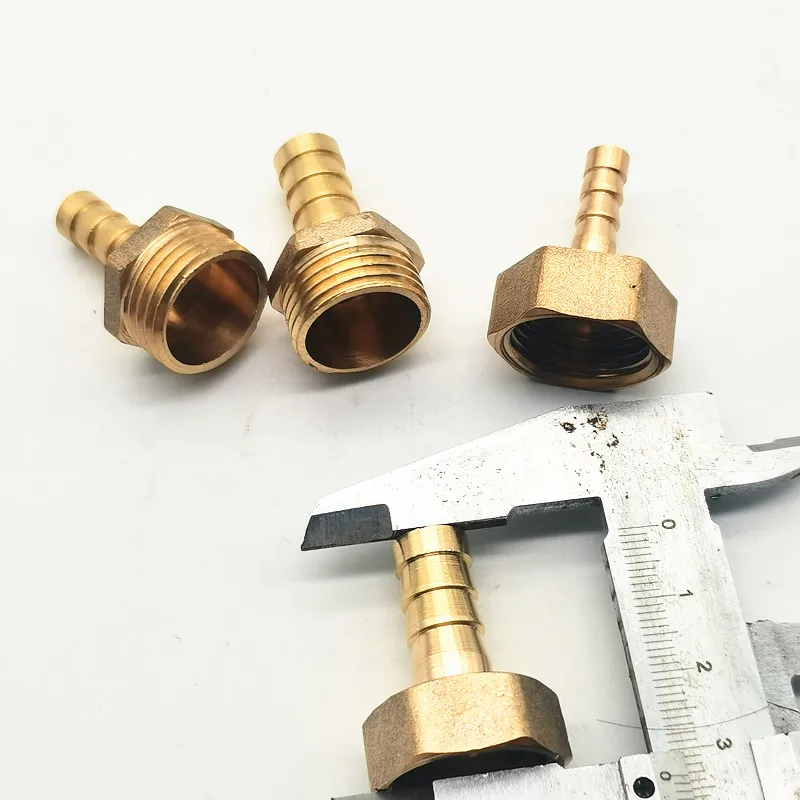 Brass Hose Fitting 4mm 6mm 8mm 10mm 19mm Barb Tail BSP Female Thread