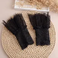 Detachable Wrist Cuffs for Women Wedding Dress Pleated Cuffs Lace Fake Cuffs AXYD - Image 4