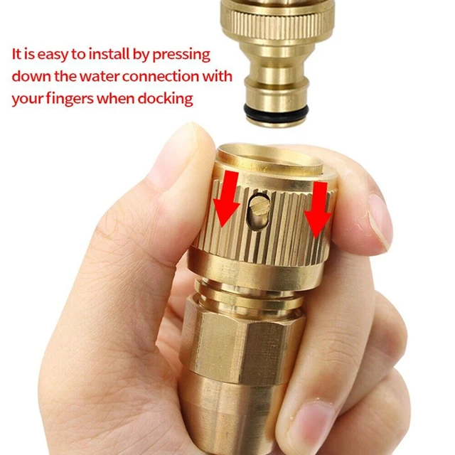 Water Tap Watering Connector Brass Nipple Expandable Hose For Garden Irrigation Device Quick Connector 1 Pcs Water Hose 1