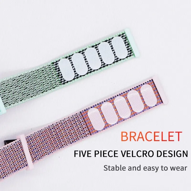 Adjustable Breathable Nylon Strap Replacement Bracelet Wristband