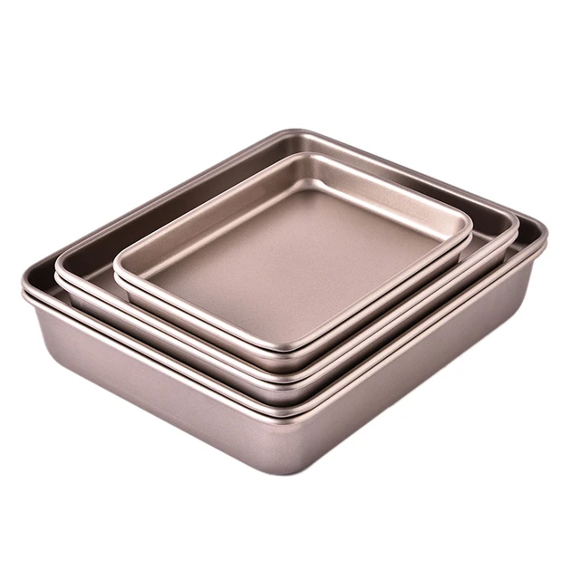 5pcs Nonstick Baking Set Carbon Steel Oven Bakeware Bread Loaf Pan Baking  Pizza Pan Tray Perfect Baking Set with Muffin Cake - AliExpress