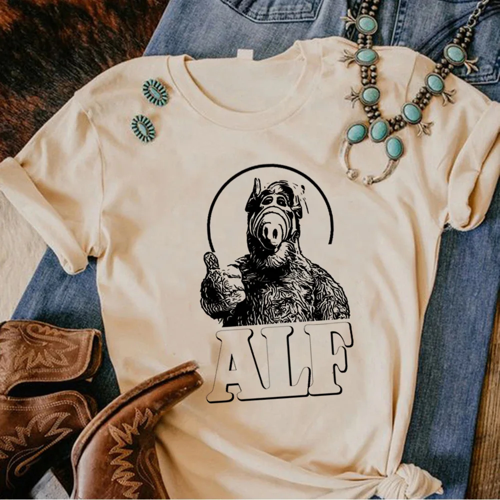 

Alf tshirt women anime manga t shirt girl streetwear designer anime clothes