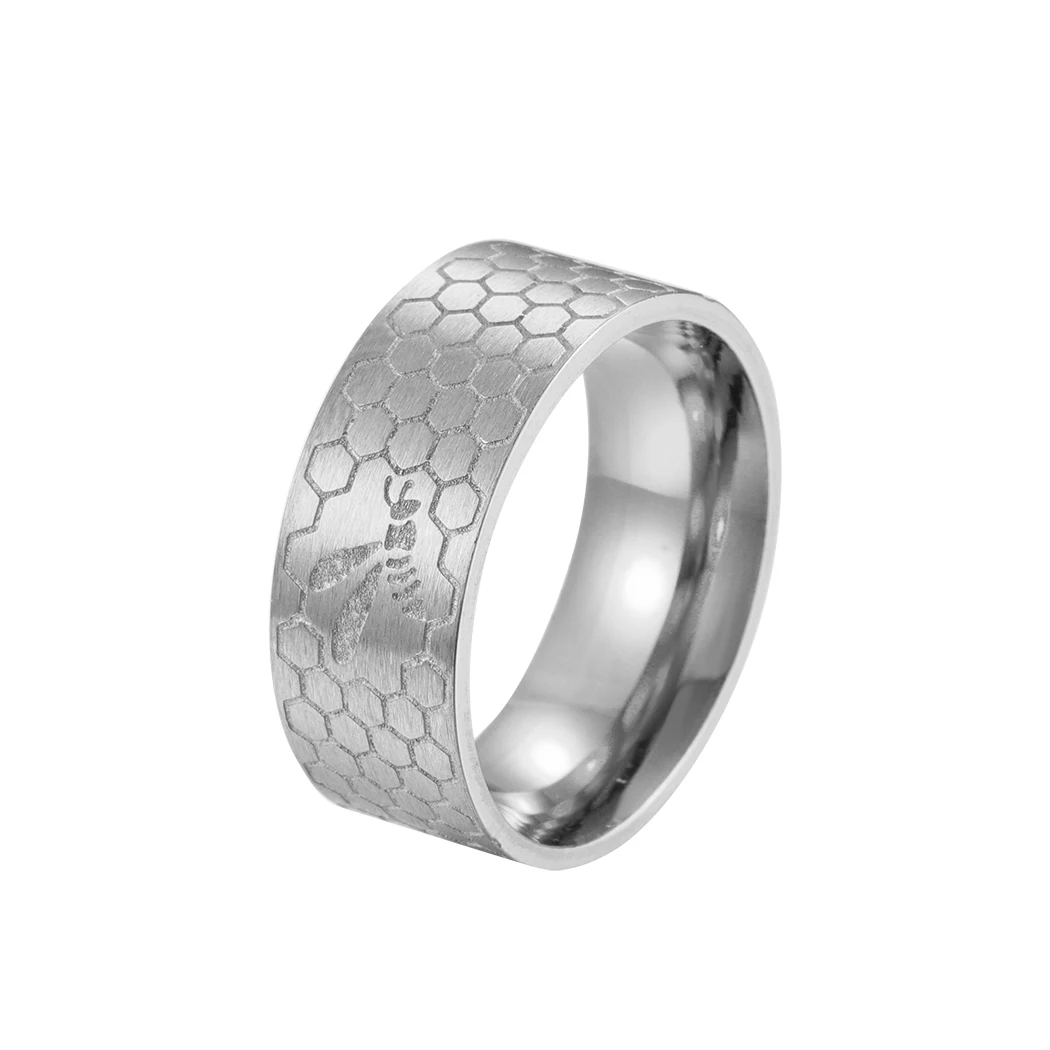 Lv Silver/Gold Stainless Steel Ring (Men/Women)