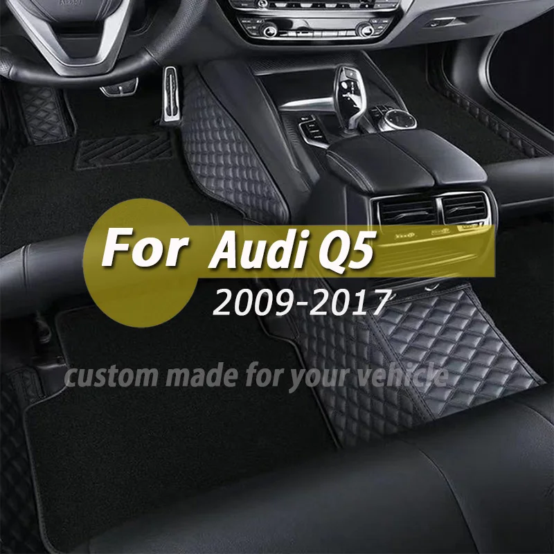 

Custom Made Leather Car Floor Mats For Audi Q5 2017 2016 2015 2014 2013 2012 2011 2010 2009 Carpets Rugs Foot Pads Accessories