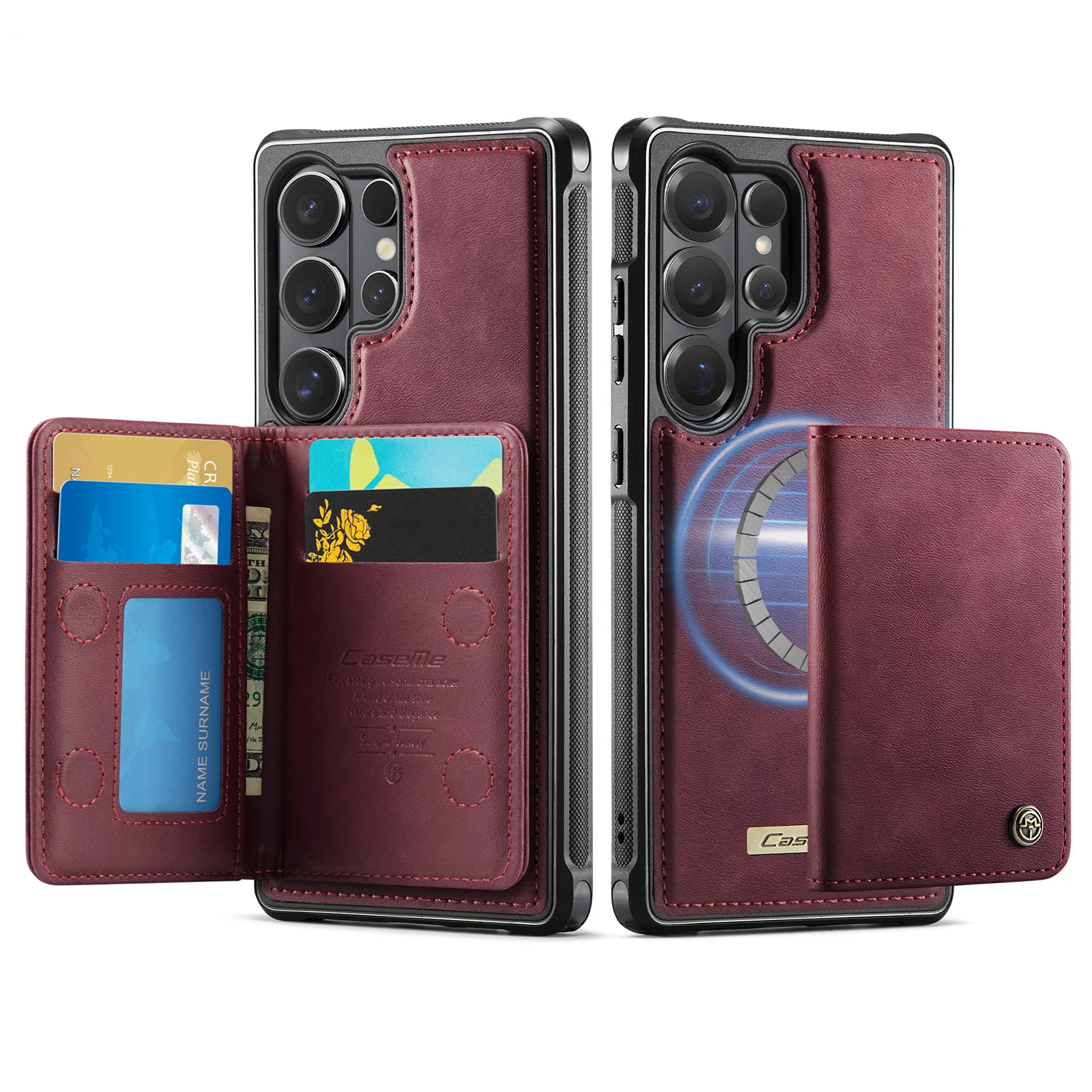 Magsafe Magnetic Leather Wallet Phone Case