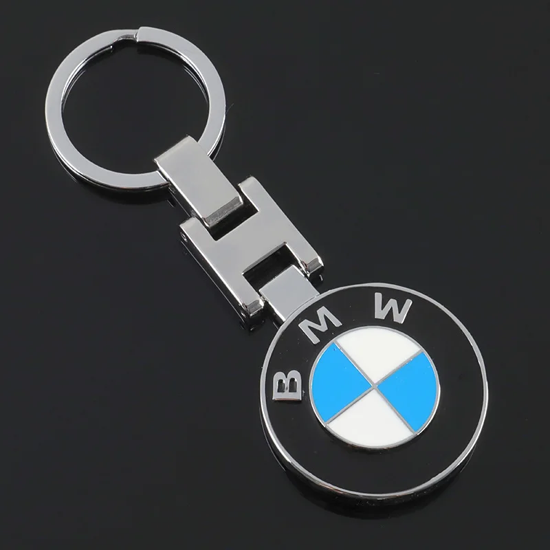 

BMW H Buckle Double-sided Enamel Metal Key Chain Advertising Car Key Ring Chain Ring Pendant Accessories