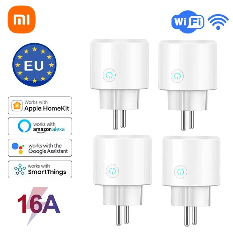Xiaomi 16A Wifi Smart Plug Eu Smart Socket Controllo Vocale Funziona Con Homekit Alexa Home Smartthings J15E Matter Smart Socket
