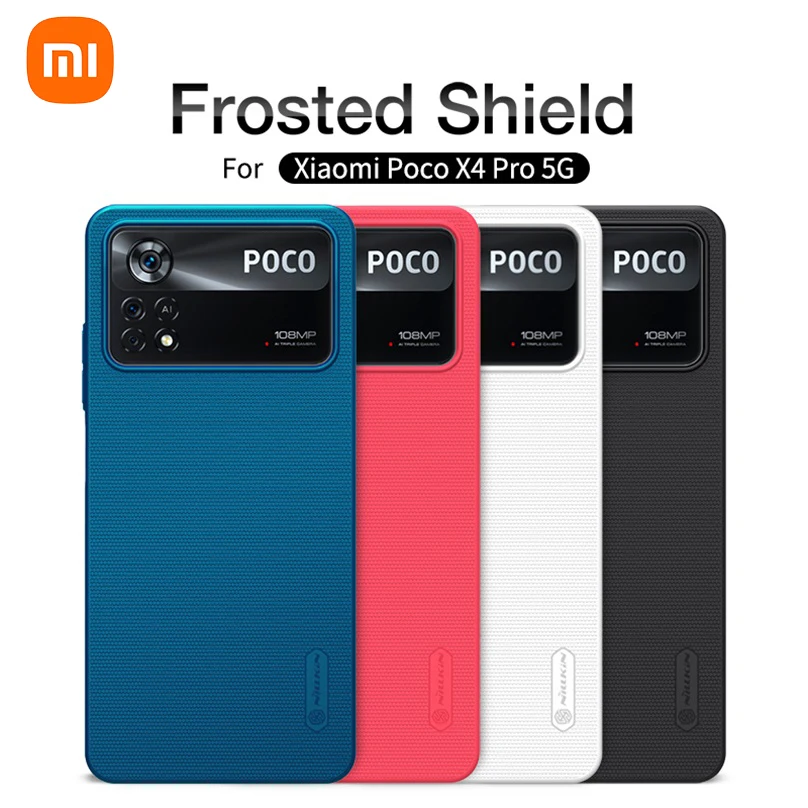 

For Xiaomi Poco X4 Pro 5G Case NILLKIN Super Frosted Shield Case Hard PC Ultra-Thin Protection Back Cover For Poco X4 Pro 5G