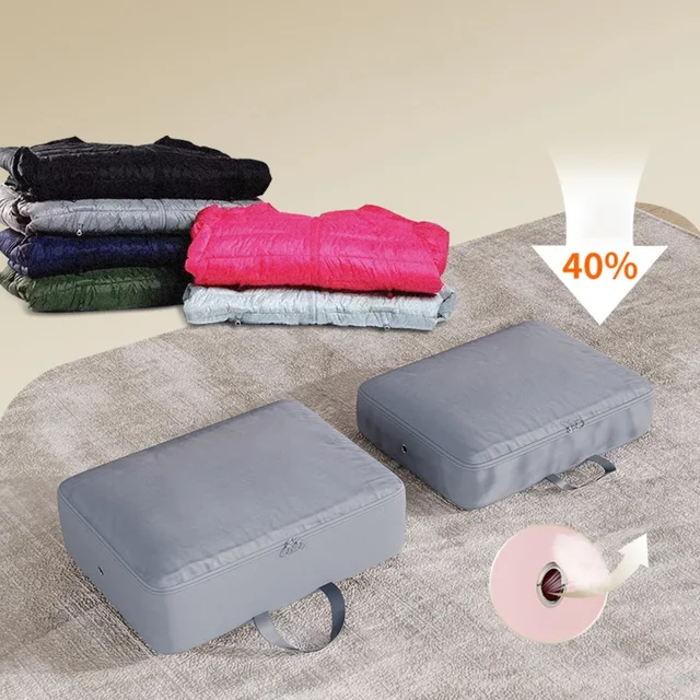Compression Packing Cube Wardrobe Drawer Puffer Jacket  Foldable Luggage Suitcase Organizer Compressed Travel Clothes - Image 3