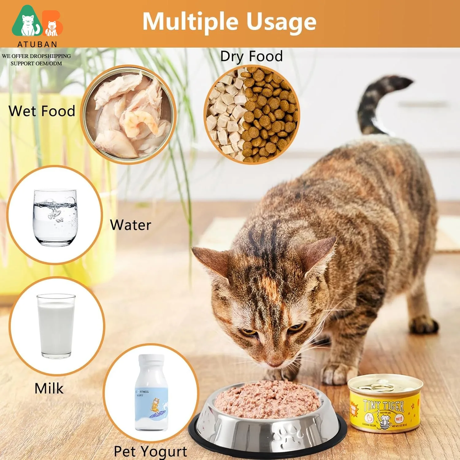 Stainless Steel Non-Slip Dog Bowl 4