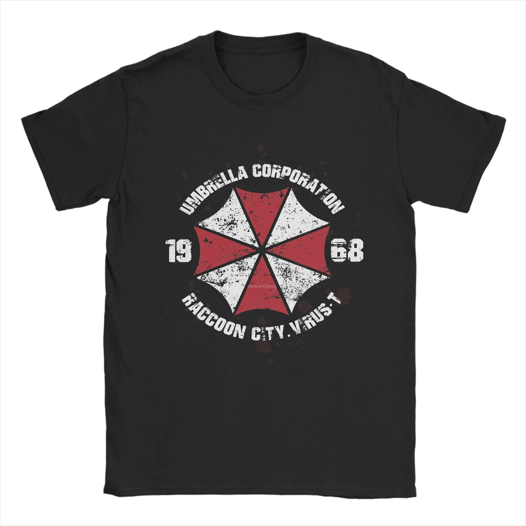 Umbrella Corporation Residents Evils T-Shirt Herren 100 % Baumwolle Tops Neuheit Rundhals Kurzarm