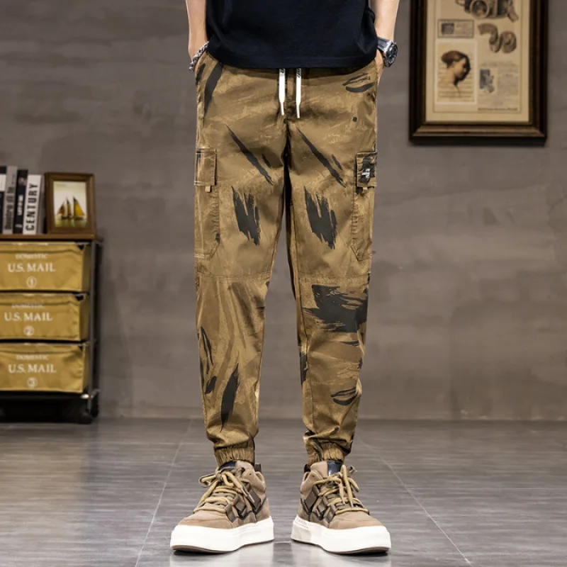 

Camouflage Pants Men's Summer Thin Fashionable Quick-Drying Breathable Loose Harem Ankle-Tied Casual Men's Pants